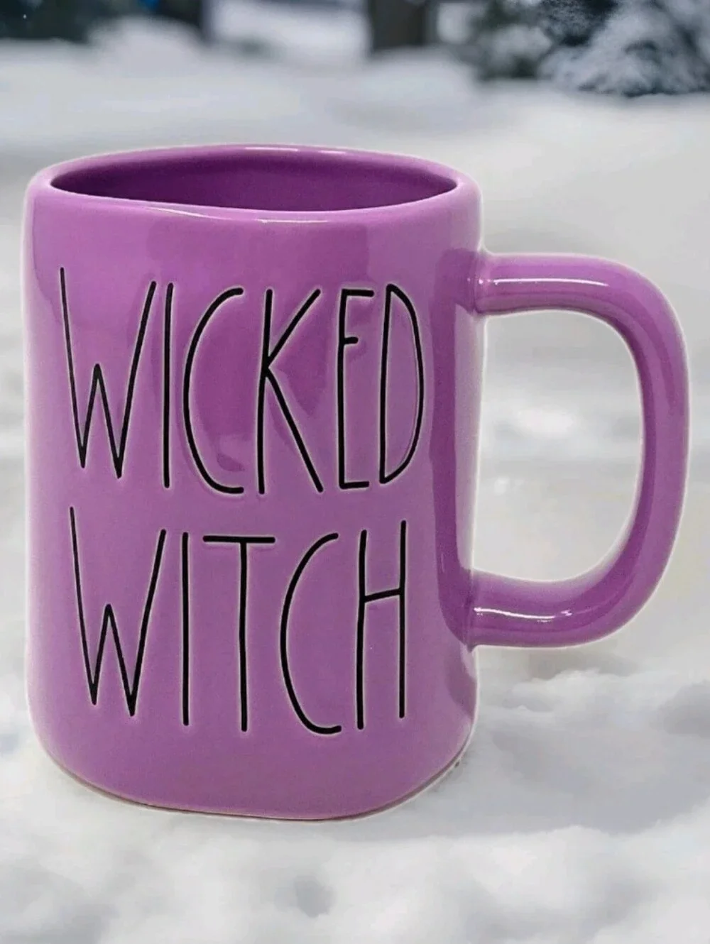 RAE DUNN: WICKED WITCH: HALLOWEEN: MUSICAL: OZ: PURPLE: COFFEE MUG: BRAND NEW